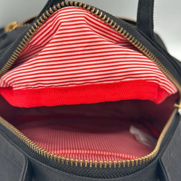 🎒 **Herschel Nova Mini Backpack - Black with Gold Zippers** - Picture 7 of 9